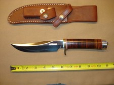 Randall Made Knives Knife # 12-6 Little Bear Bowie Carbon Xlnt Condition. picture