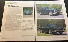 1958-1963 Aston Martin DB4 - Vintage Automotive Spec-Sheet Art Print Wall Art picture