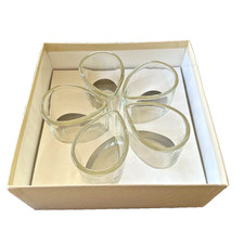 Vintage John Curran for Ellen Rogin 5 Glass Vases Glasses Pour Les Fleurs MCM picture