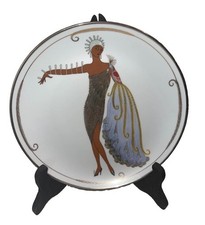 Pretty Vintage House of Erte Art Deco Limited Women Plate Franklin Mint Diva ll picture