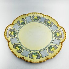 HAVILAND Limoges France Antique Wall Plate 1911 Art Nouveau Porcelain 11in picture