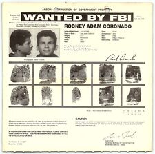 1993 RADICAL/ANARCHIST/ALF LEADER ROD CORONADO FBI WANTED POSTER  Z4974 picture