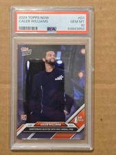 2024 Topps Now Draft CALEB WILLIAMS #D-1 Rookie RC BEARS PSA 10 picture