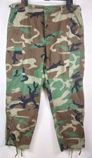 VTG 1994 US Military Woodland Camouflage Combat Trousers NYCO Propper 38 X 32 picture