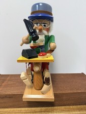 VTG Steinbach Germany Handcarved Nutcracker Cobbler Shoemaker picture
