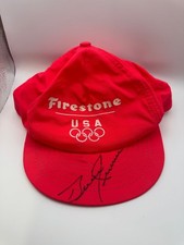 VTG 1992 Firestone Olympics Hat NWT Bruce Jenner Autograph Signed Team USA Cap picture