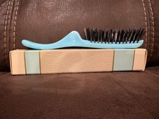Vtg 1970s Avon Blue Styling Brush Lot of 2 - One NOS New In Box One Used picture