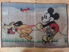 1930'S Mickey Mouse & Pluto On Rollerskates RUG 40