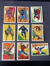 Vintage 1984 Marvel Super Heroes Secret Wars Stickers Lot - 9 Unused Excellent picture