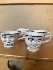 Vntg Baileys Irish Cream Winking Face Mugs Set His & Hers Yum 1996 Limited Ed x4 picture