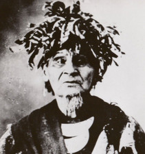 Indian Chief of Chippewa Shoppenagon Grayling Michigan RPPC Postcard picture
