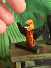 Dollhouse Miniature Sculpture Bird Azulejo Pelazon Dancer Doll Ethnic Rainforest picture