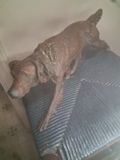 Antique / Vintage Pointer Dog Statue Hunting Dog Cast Iron picture