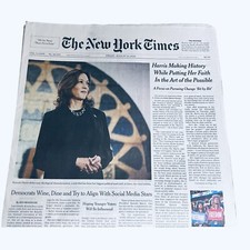 The New York Times Newspaper August 23 2024 Kamala Harris Making History UNREAD picture