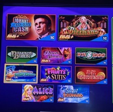 WMS BB3 MULTI 9 SLOT MACHINE GAME CHEST  INVADERS RETURN BIER HAUS FORTUNE 88 ++ picture