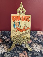 Vintage 1940s WWII Pin-Ups Booklet Cover Zoe Mozert Brown & Bigelow Die-Cut Art picture