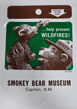 Vintage Smokey Bear Museum Capitan NM Trash Bag 12