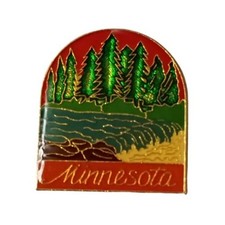 Minnesota Waterfall Scenic Travel Souvenir Pin picture