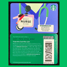 2022 STARBUCKS BEST NURSE EVER Gift Card New #6201 picture