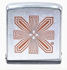 Vintage 1960s Zippo Rule Pocket Tape Measure 6ft Brushed Chrome Mod Starburst picture