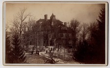 1890s Large Antique Cabinet Photo Green Hill Mansion Worcester MA - VERY RARE picture