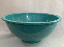 RARE TEXAS WARE Teal Blue Melamine Melmac Confetti Splatter 10