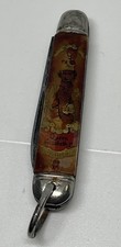 1953 Queen Elizabeth II Coronation Pen Knife Richards Sheffield Lamp Post Stamp picture