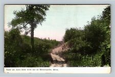 Minneapolis MN, Scenic Hills Dirt Roadway, Minnesota Vintage Souvenir Postcard picture