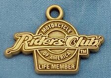 MOTORCYCLE RIDERS CLUB OF AMERICA LIFE MEMBER BRASS PENDANT BRAND NEW picture