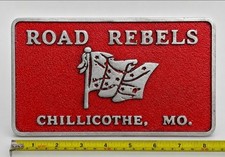 ROAD REBELS Cast Aluminum Car Club Plaque picture