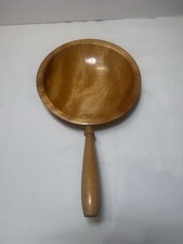 Munising Wooden Bowl with Handle 3 Legged Footed Maple Serving Dish MCM picture