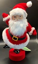 Mr Christmas Flocked Red Santa Figure 12
