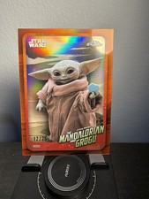 2026 Topps Star Wars Chrome Mandalorian and Grogu Character Insert GROGU #12 /25 picture