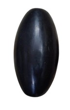 7'' Natural Black Narmada Shiva Lingam Stone Sacred Puja Worship Healing Idol picture