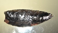 4.26 Inch Obsidian Knife Blade Primitive Tool Reproduction picture