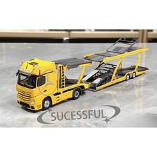 1:64 Yellow Mercedes Actros GigaSpace 4x2 Tractor Diecast Truck Model picture