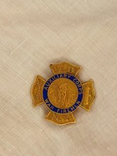 World War I era FDNY Auxiliary Corps War Firemen pin circa 1919 picture
