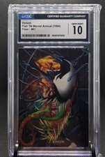 1994 MARVEL UNIVERSE '94 FLAIR #61 VENOM '94 FLAIR CGC 10 Gem Mint picture
