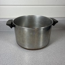 Revere Ware Copper Stainless Steel Stock Pot 6 QT Cottagecore USA 1801 Clinton picture
