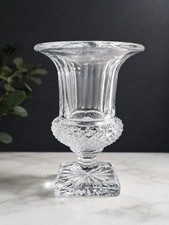 ST LOUIS - Versailles - 7 3/4” Footed Vase France Crystal Marked Vintage Great picture