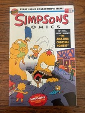 THE SIMPSONS COMICS 1 W/ POSTER NM- Radioactive Man Bartman Bill Morrison Bongo picture