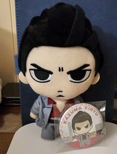 Ryu ga Gotoku Plush Toy & Can Badge Set Yakuza Kiwami Kazuma Kiryu Like a Dragon picture