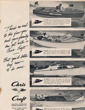 Magazine Ad - 1947 - Chris Craft Boats - Algonac, MI - 4 models shown -(#3) picture