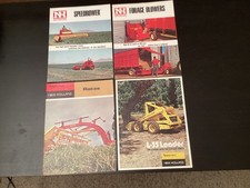 4 Vtg. New Holland Equipment Brochures:  L-35 Loader, Rakes, Speedrower, Blowers picture