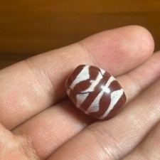 Genuine Ancient Sasanian Etched Carnelian Dzi Bead amulet in good Condition picture