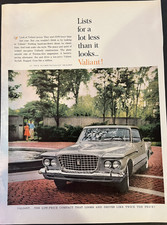 Vtg 1960s Plymouth Valiant-Unibody Construction-Torsion-Aire Suspension-Rugged picture