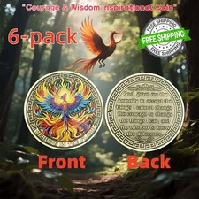 6 PCS Phoenix Novelty/ Challenge Coin，Christian Collectible Coin,meaningful gift picture
