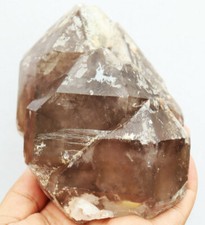 2.38lb Natural Smoky Elestial Skeletal Quartz Crystal Cluster Mineral Specimen picture