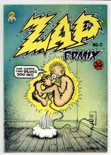 ZAP COMIX #0 F 6.0 FIRST PRINTING, R. CRUMB COVER, STORIES AND ART 1968 picture