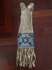Antique Northern Plains Beaded Pipe Bag picture